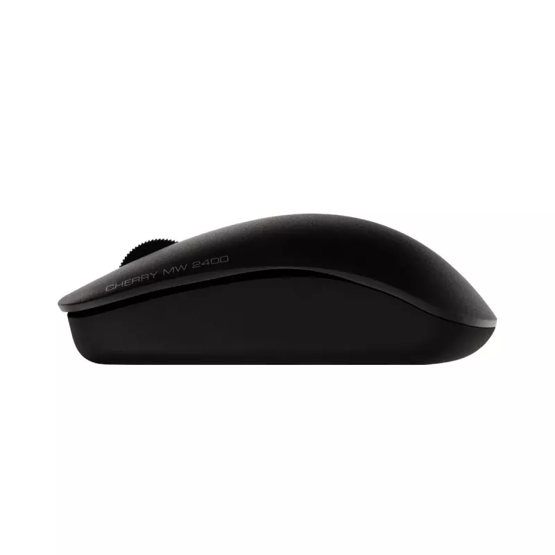 Mysz bezprzewodowa CHERRY MW 2400, czarna, USB, symetryczna, optyczna, bezprzewodowa RF, 1200 DPI, czarna