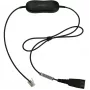 Jabra GN1221 ogranicznik dźwięku QD na RJ9, kabel, czarny