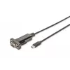 DIGITUS USB Type C 2.0 na szeregowy konwerter, kabel DSUB 9M 1m