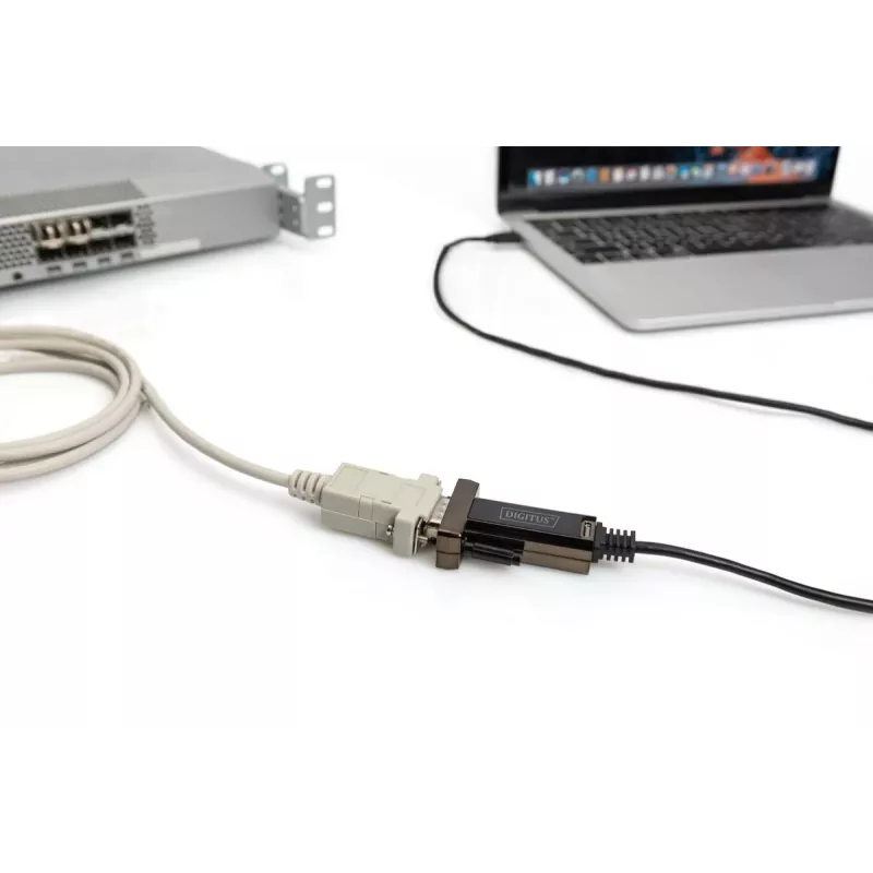 DIGITUS USB Type C 2.0 na szeregowy konwerter, kabel DSUB 9M 1m
