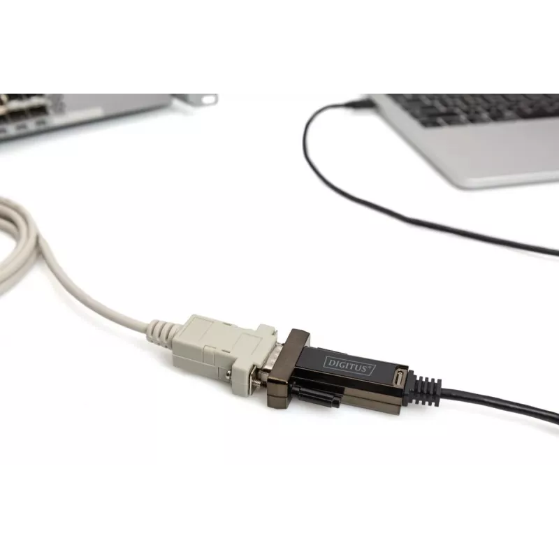 DIGITUS USB Type C 2.0 na szeregowy konwerter, kabel DSUB 9M 1m