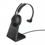 Jabra Evolve2 65 USB-A UC Mono z podstawką ładującą - czarny, bezprzewodowy, biuro/centrum telefoniczne, 20 - 20000 Hz, 99,2 g, słuchawka, czarny