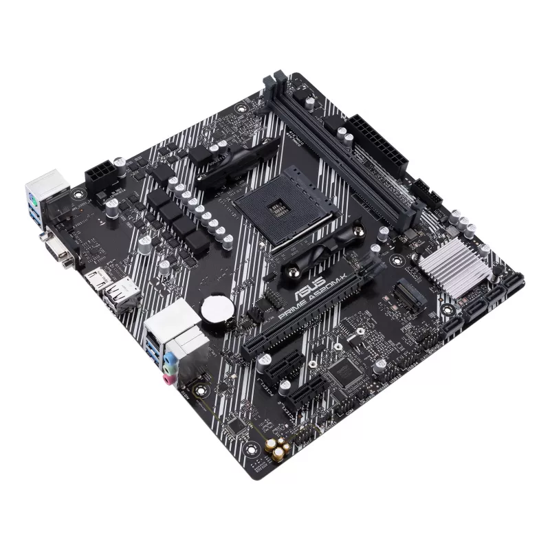 Płyta główna ASUS PRIME A520M-K, chipset AMD A520, Socket AM4, micro ATX, 2x DDR4, 64 GB, 1x M.2, 4x SATA III, HDMI 2.1