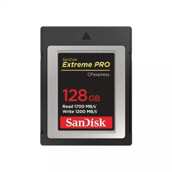 WESTERN DIGITAL SanDisk CF Express Extreme Pro 128 GB, odczyt 1700 MB/s, zapis 1200 MB/s