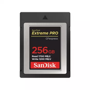 WESTERN DIGITAL SanDisk CF Express Extreme Pro 256 GB, odczyt 1700 MB/s, zapis 1200 MB/s