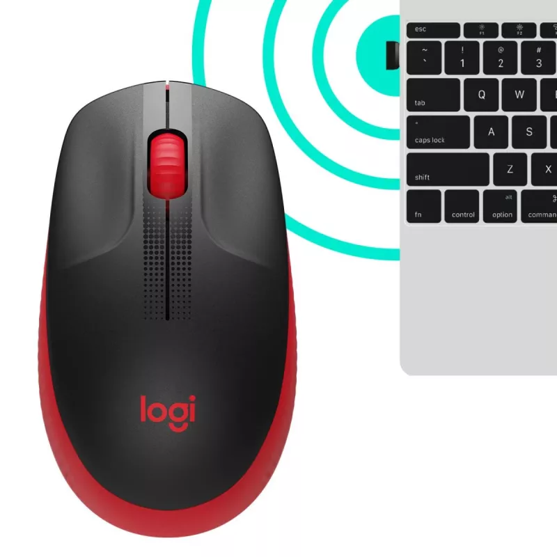 Mysz Logitech M190 Wireless USB czerwony