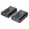 Zestaw przedłużacza HDMI DIGITUS 4K, HDMI 2.0 30/60 m przez kabel sieciowy (CAT6, 6a, 7), UHD 4K2K/60 Hz
