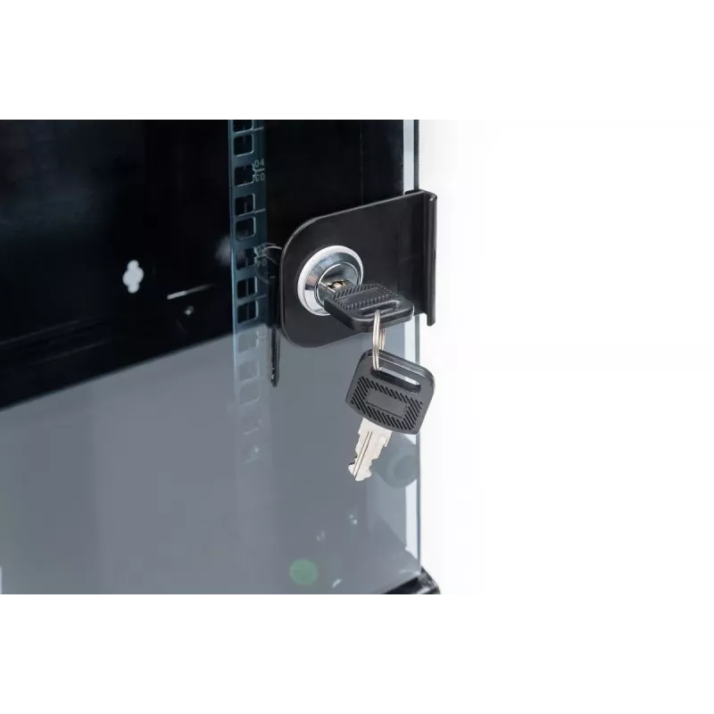 DIGITUS Szafa wisząca 254 mm (10in) 6U 330x312x300 mm, kolor czarny (RAL 9005)