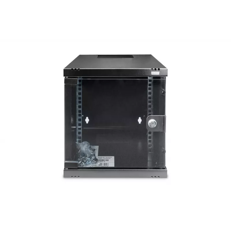 DIGITUS Szafa wisząca 254 mm (10in) 6U 330x312x300 mm, kolor czarny (RAL 9005)