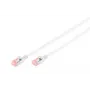 Cienki kabel krosowy DIGITUS - CAT6 - U/FTP - Snagless - Cu - 10 m - Szary