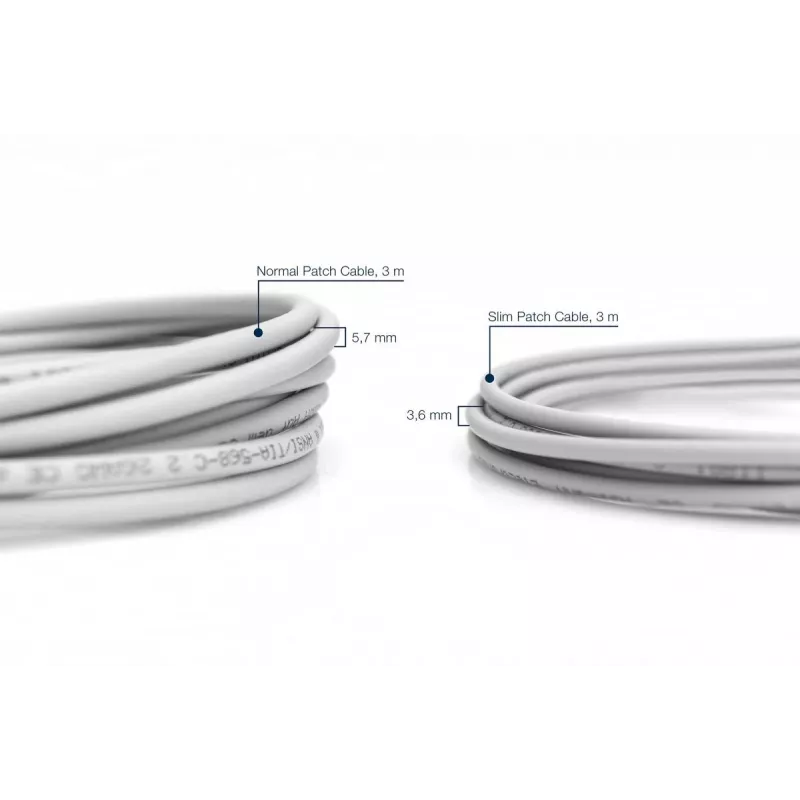 Cienki kabel krosowy DIGITUS - CAT6 - U/FTP - Snagless - Cu - 10 m - Szary