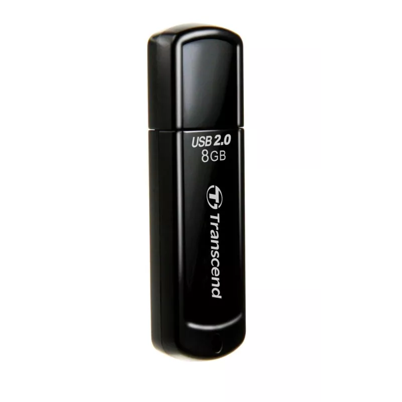 TRANSCEND Jetflash 350 - 8GB Pamięć USB - USB 2.0 - Czarny