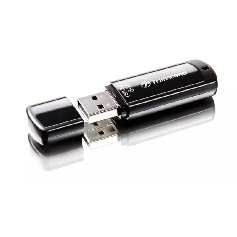 TRANSCEND Jetflash 350 - 8GB Pamięć USB - USB 2.0 - Czarny