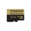 Pamięć Flash Transcend 32 GB MicroSDHC Klasa 10 z adapterem TS32GUSDHC10