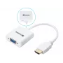 Konwerter Sandberg HDMI na VGA, VGA (D-Sub), HDMI Type A (Standard), Męski, Żeński, Biały, RoHS