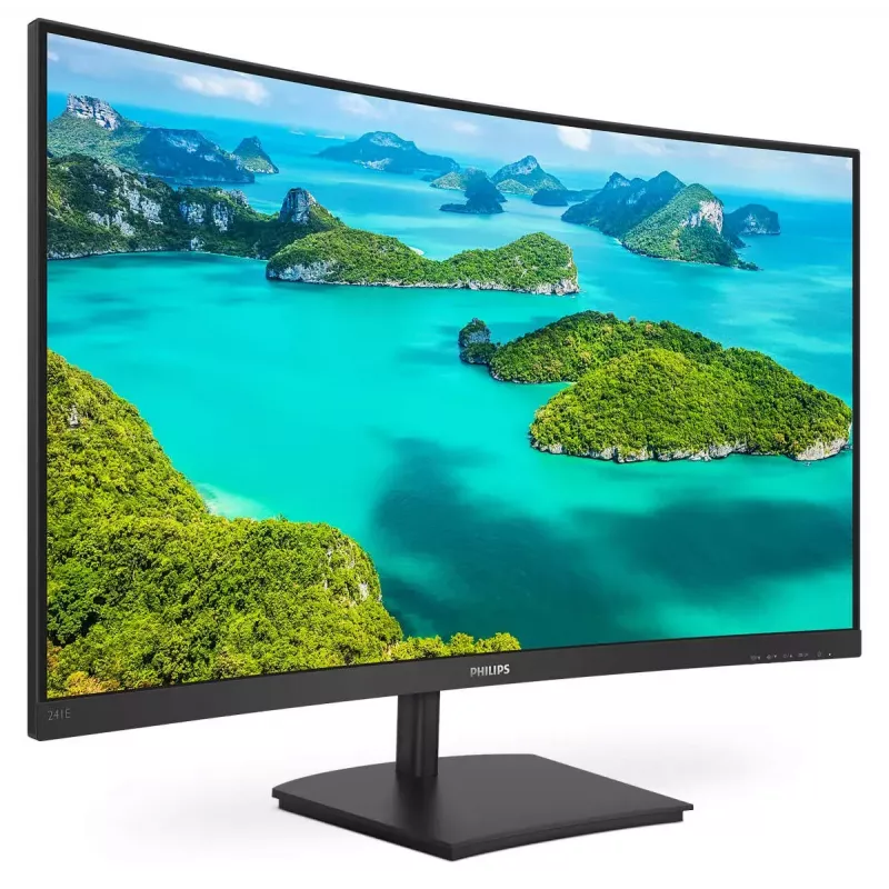 Philips E Line 241E1SC/00 monitor komputerowy 59,9 cm (23,6 cala) 1920 x 1080 pikseli Full HD LED Czarny