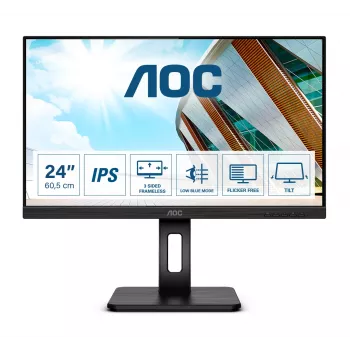 Monitor komputerowy AOC P2 Q24P2Q 60,5 cm (23,8 cala) 2560 x 1440 pikseli Quad HD LED Czarny