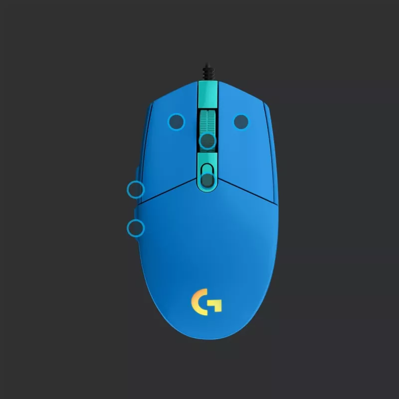 Mysz gamingowa Logitech G G203 LIGHTSYNC USB Type-A