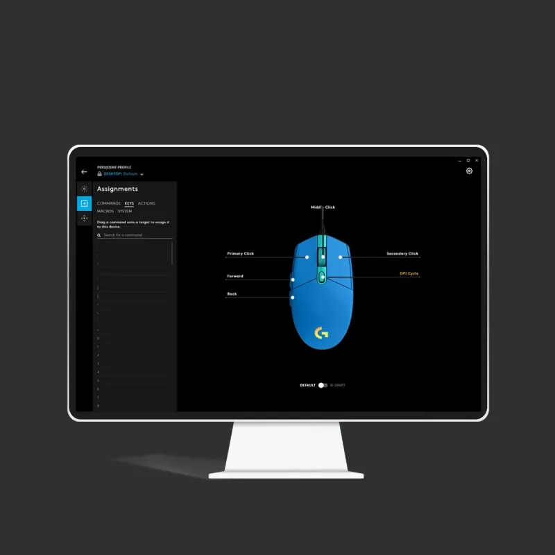 Mysz gamingowa Logitech G G203 LIGHTSYNC USB Type-A
