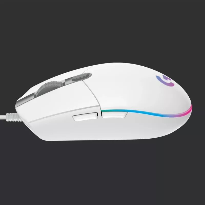 LOGITECH G203 Lightsync Gaming mysz USB biały