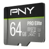PNY Micro-sd Pro Elite 64GB Class 10 Uhs-i U3 A1 V30 Sd Adapter