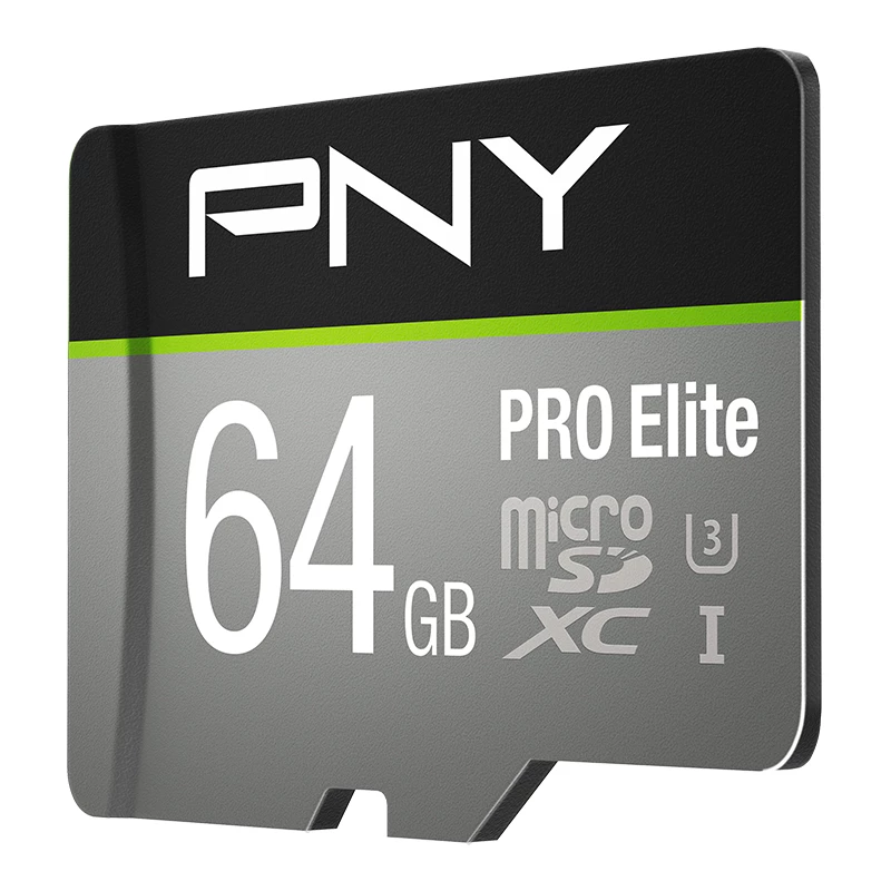 PNY Micro-sd Pro Elite 64GB Class 10 Uhs-i U3 A1 V30 Sd Adapter