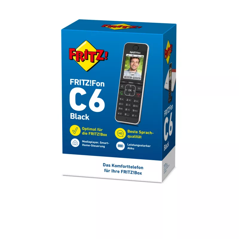 Telefon DECT AVM FRITZ!Fon C6 Czarny