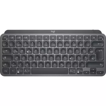 Logitech MX Keys Mini Minimalistyczna bezprzewodowa podświetlana klawiatura - grafitowa - QWERTZ niemiecki