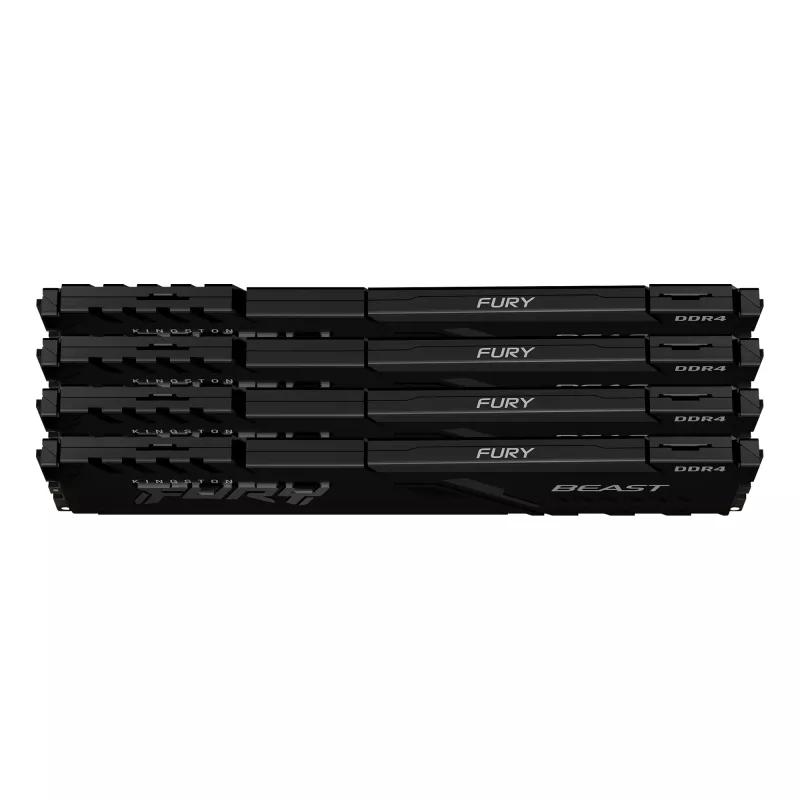 Kingston Technology FURY Beast 128GB 3200MT/s DDR4 CL16 DIMM (zestaw 4 szt.) czarny