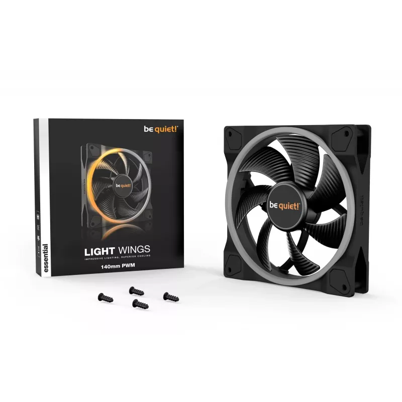 be quiet Light Wings 140mm ARGB PWM Fan Czarny