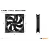 be quiet Light Wings 140mm ARGB PWM Fan Czarny