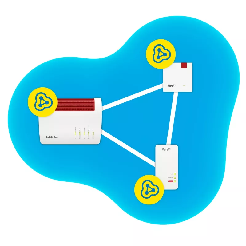 Repeater FRITZ! 1200 AX 3000 Mbit/s Ethernet LAN Wi-Fi Biały 1 szt.
