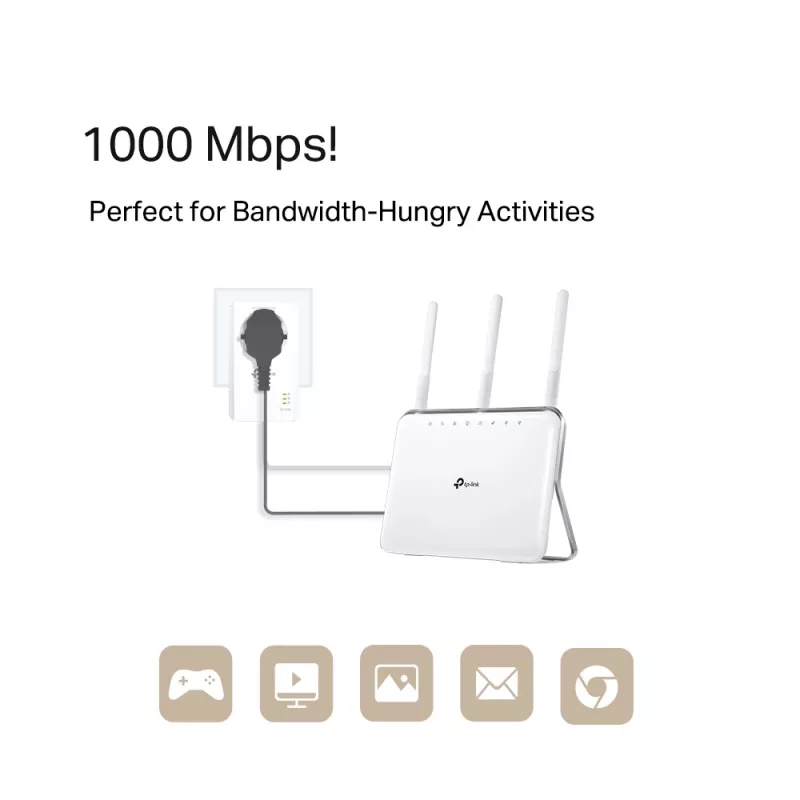 TP-Link TL-PA7019P KIT 1000 Mbit/s Ethernet LAN Biały 2 szt.
