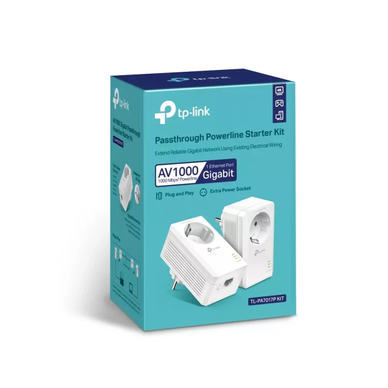 TP-Link TL-PA7019P KIT 1000 Mbit/s Ethernet LAN Biały 2 szt.