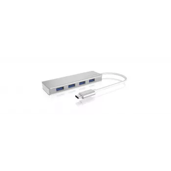 ICY BOX IB-HUB1425-C3 USB 3.2 Gen 1 (3.1 Gen 1) Type-C 5000 Mbit/s Srebrny