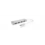ICY BOX IB-HUB1425-C3 USB 3.2 Gen 1 (3.1 Gen 1) Type-C 5000 Mbit/s Srebrny