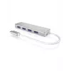 ICY BOX IB-HUB1425-C3 USB 3.2 Gen 1 (3.1 Gen 1) Type-C 5000 Mbit/s Srebrny