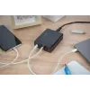 DIGITUS 4-portowa ładowarka USB, 72 W 1x USB-C (PD) 5,9,15,20 V/3 A, 3x USB-A 5 V/2,4 A, czarna