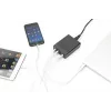 DIGITUS 4-portowa ładowarka USB, 72 W 1x USB-C (PD) 5,9,15,20 V/3 A, 3x USB-A 5 V/2,4 A, czarna