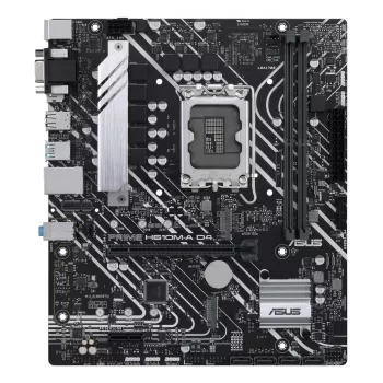 Płyta główna ASUS PRIME H610M-A D4-CSM, Intel H610, LGA 1700, micro ATX, DDR4, 2x DIMM, 64GB, 2x M.2, 4x SATA III, HDMI 2.1, DP 1.4