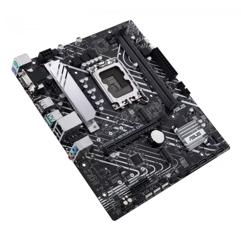 Płyta główna ASUS PRIME H610M-A D4-CSM, Intel H610, LGA 1700, micro ATX, DDR4, 2x DIMM, 64GB, 2x M.2, 4x SATA III, HDMI 2.1, DP 1.4