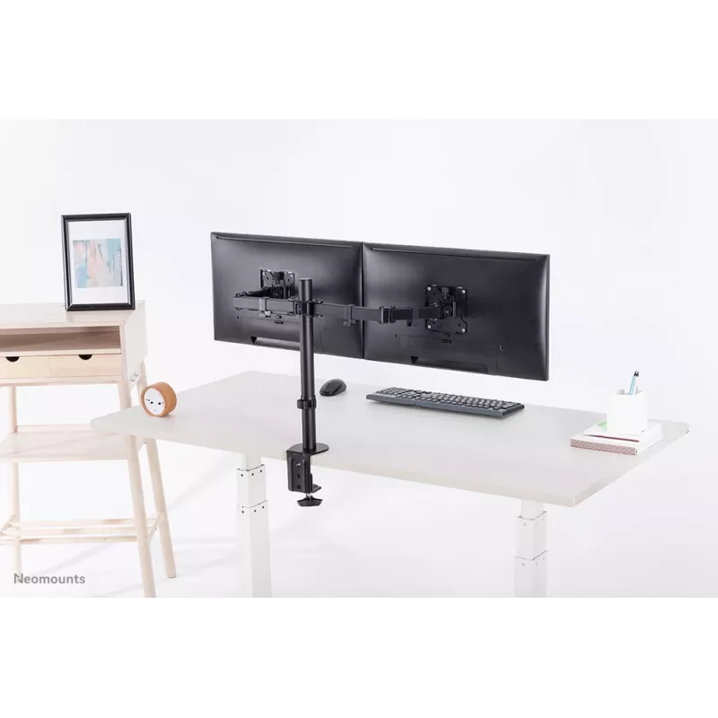Neomounts FPMA-D550DCzarny ramię do monitora 10-32 cale, zacisk/przelotka, 8 kg, 25,4 cm (10 cali), 81,3 cm (32 cale), 100 x 100 mm, czarny