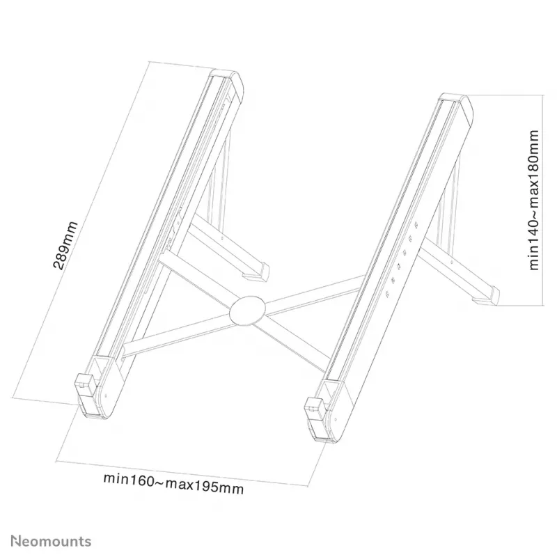 Neomounts NSLS010 Podstawka pod laptop 11-17 cali - składana - kompaktowa - uniwersalna