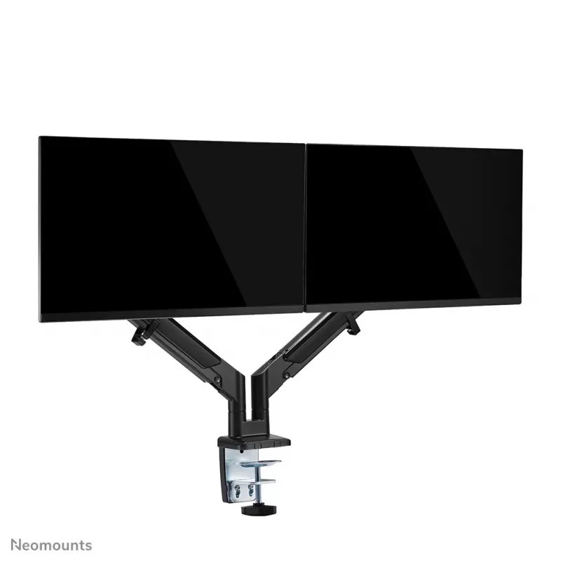 Ramie monitorowe Neomounts DS70-810BL2 17-32 cale - sprężyna gazowa - oszczędność miejsca - blokada 180°