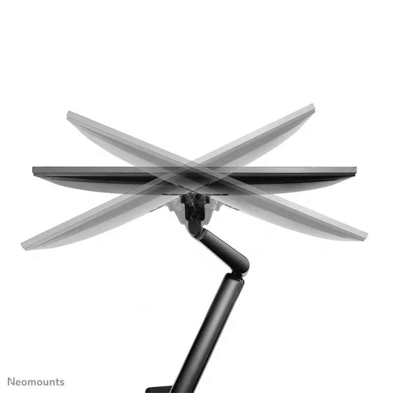 Ramie monitorowe Neomounts DS70-810BL2 17-32 cale - sprężyna gazowa - oszczędność miejsca - blokada 180°