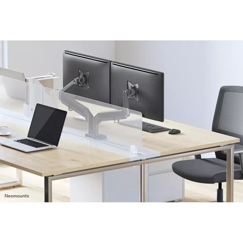 Ramie monitorowe Neomounts DS70-810BL2 17-32 cale - sprężyna gazowa - oszczędność miejsca - blokada 180°