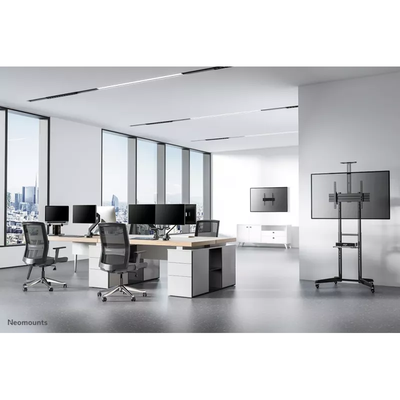 Neomounts FL50-550BL1 TV trolley 37-70 inch, Czarny, Portable floor stand, Steel, 50 kg, 94 cm (37 inch), 177.8 cm (70 inch)