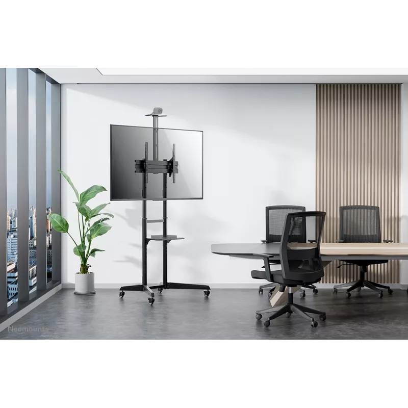 Neomounts FL50-550BL1 TV trolley 37-70 inch, Czarny, Portable floor stand, Steel, 50 kg, 94 cm (37 inch), 177.8 cm (70 inch)