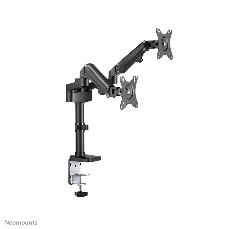 Neomounts DS70-750BL2 Ramię do monitora 17-27 cali - sprężyna gazowa, zacisk/przelotka, 7 kg, 43,2 cm (17 cali), 68,6 cm (27 cali), 100 x 100 mm, czarny