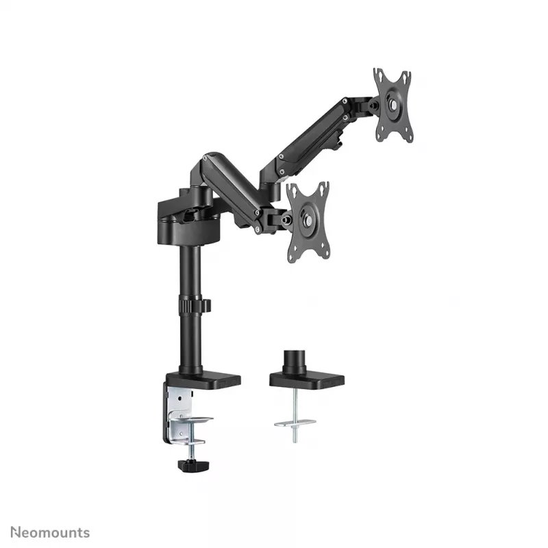 Neomounts DS70-750BL2 Ramię do monitora 17-27 cali - sprężyna gazowa, zacisk/przelotka, 7 kg, 43,2 cm (17 cali), 68,6 cm (27 cali), 100 x 100 mm, czarny